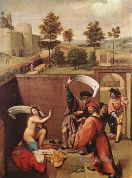 Susana y los ancianos 1517 Renacimiento Lorenzo Lotto Pinturas al óleo